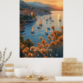 Côte d’Azur, Frankreich Poster (Küche)