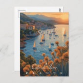 Côte d’Azur, Frankreich Postkarte (Vorne/Hinten)