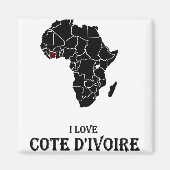 Cote D`ivoire Magnet (Vorne)