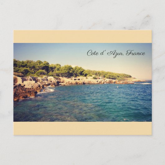 Cote d'Azur, Antibes, Frankreich Postkarte (Vorderseite)