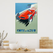Cote d'Azur Art Deco Plakatdruck Poster (Küche)