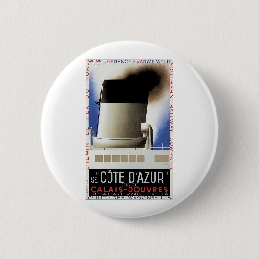 Côte d'Azur-Channel-Fähre Button (Vorderseite)