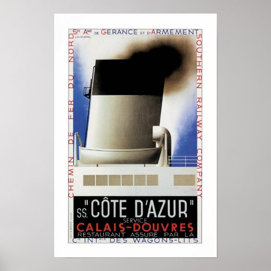 Cote D'Azur Channel Ferry Poster (Vorne)