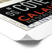 Cote D'Azur Channel Ferry Poster (Ecke)