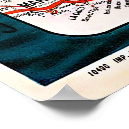 Cote D'Azur, Côte d'Azur, Schifffahrt, Frankreich Poster (Ecke)