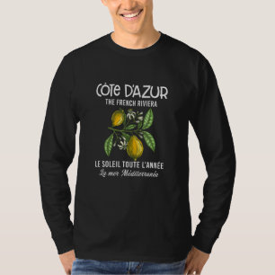 Cote d'azur Das französische Tee-Restaurant an der T-Shirt