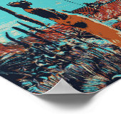 Cote d'Azur Frankreich Poster (Ecke)