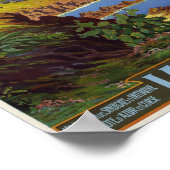 Côte d'Azur Frankreich Vintage Poster 1920 (Ecke)