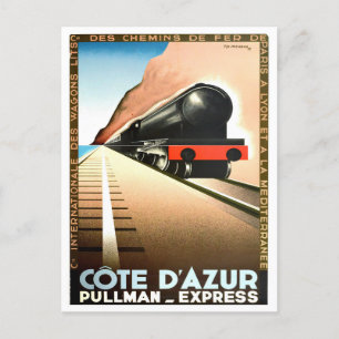 Côte d'Azur Frankreich Vintage-Reise Postkarte
