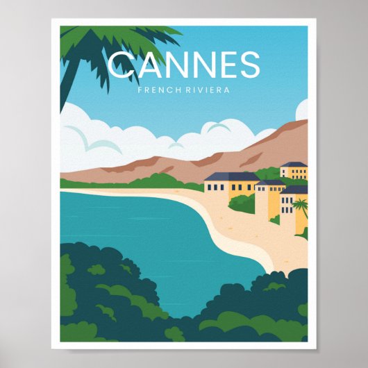 Côte d'Azur in Cannes Poster (Vorne)