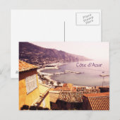 Côte d'Azur, Menton Postcard Postkarte (Vorne/Hinten)