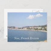Côte d'Azur, Nizza, Côte d'Azur Postkarte (Vorne/Hinten)