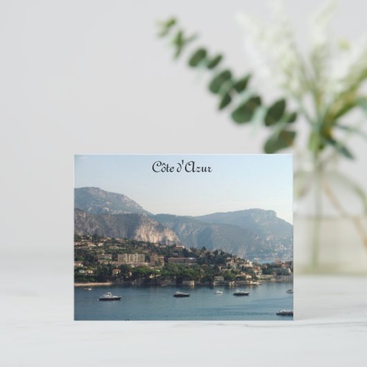 Côte d'Azur Postkarte (Stehend Vorderseite)