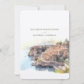 Cote d'Azur Provence Alpes Save the Date Card Einladung (Rückseite)