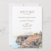 Cote d'Azur Provence Alpes Save the Date Card Einladung (Vorderseite)