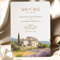 Cote d'Azur Provence Weinberg Save the Date Karte