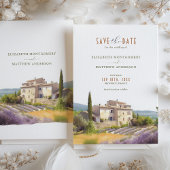 Cote d'Azur Provence Weinberg Save the Date Karte