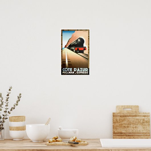 Cote D'Azur Reisezeit Poster (Küche)