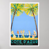 Cote D'Azur Reisezeit Poster (Vorne)