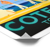 Cote D'Azur Reisezeit Poster (Ecke)
