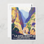 Cote D'Azur Reisezeit Postkarte (Vorne/Hinten)