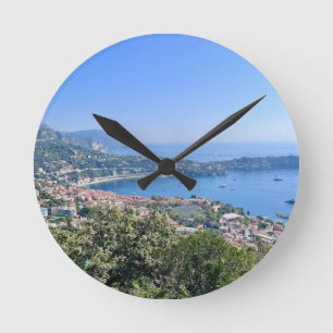 Côte d'Azur Runde Wanduhr