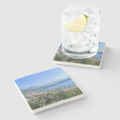 Côte d'Azur Steinuntersetzer (Seitenansicht)