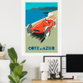Côte d'Azur Travel Poster (Heimbüro)