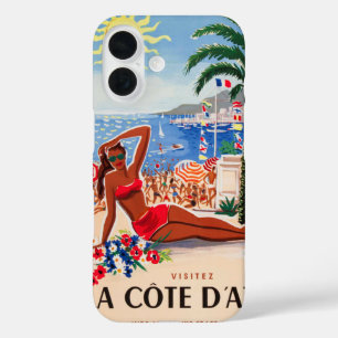 Cote D'Azur Vintages französisches Reiseprogramm iPhone 16 Hülle