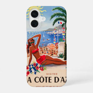 Cote D'Azur Vintages französisches Reiseprogramm iPhone 16 Hülle