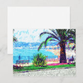 Cote d'Azur - Wish you Wish here Postkarte (Vorne/Hinten)