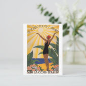 Cote D'Azur Year Round Sunshine Postkarte (Stehend Vorderseite)