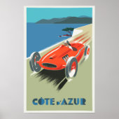 Cote D'azure France Vitage Poster (Vorne)
