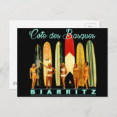 Côte des Basques Biarritz Postkarte (Vorne/Hinten)