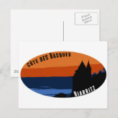 Côte des Basques Biarritz Postkarte (Vorne/Hinten)
