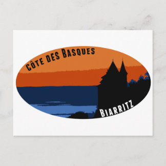Côte des Basques Biarritz Postkarte