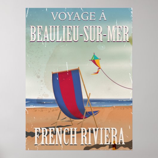 Cote des Basques France - Reiseplakat Poster (Vorne)