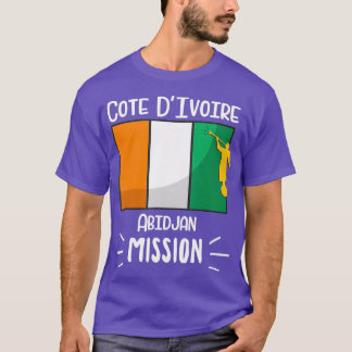 Cote DIvoire Abidjan Mormon LDS Mission Gift T-Shirt