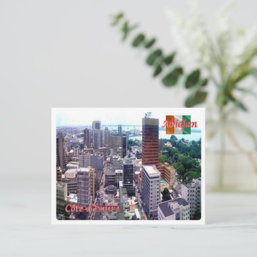 Côte d'Ivoire - Abidjan - Postkarte (Stehend Vorderseite)