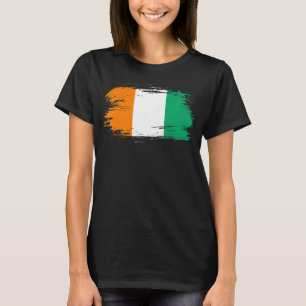 Côte d'Ivoire Ausstattung Côte d'Ivoire Flagge Côt T-Shirt