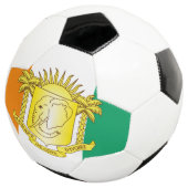 Côte d'ivoire-Emblem Fußball (Dreiviertel)