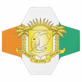 Côte d'ivoire-Emblem Fußball (Flach)