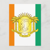 Côte d'ivoire-Emblem Postkarte (Vorderseite)