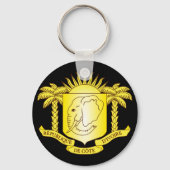 Côte d'ivoire-Emblem Schlüsselanhänger (Vorderseite)