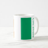 Côte d'Ivoire FLAG Kaffeetasse (VorderseiteRechts)