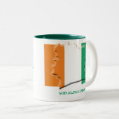 COTE D'IVOIRE FLAG Scripture Zweifarbige Tasse (VorderseiteRechts)