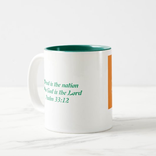 COTE D'IVOIRE FLAG Scripture Zweifarbige Tasse (Vorderseite Links)