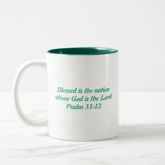 COTE D'IVOIRE FLAG Scripture Zweifarbige Tasse (Links)