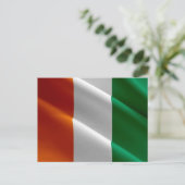 Côte d'Ivoire - Flagge - Postkarte (Stehend Vorderseite)