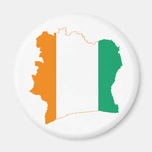 Côte d'Ivoire Flaggenplan CI Magnet